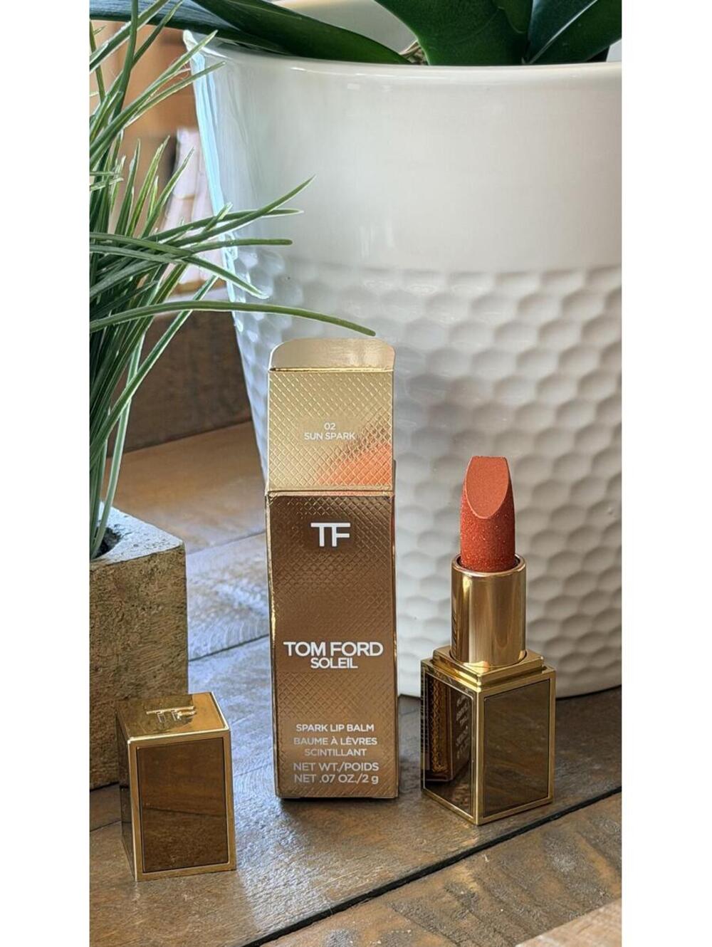 Authentic Tom Ford Soleil Spark Lip Balm - 02 SUN SPARK